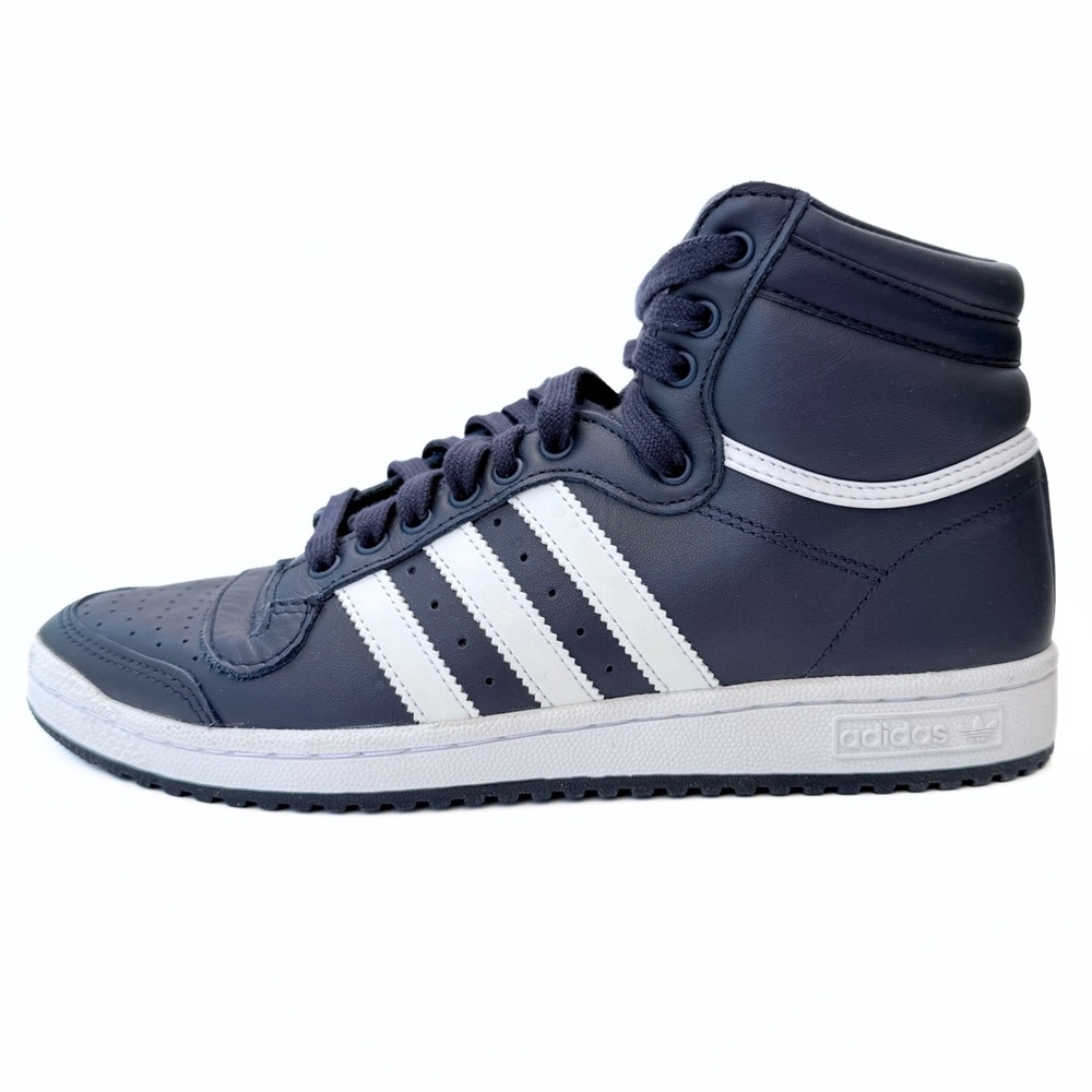 ADIDAS TOP TEN Men's Dark Blue and White Sneakers